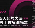 大播·五天起号魔鬼训练营,告别光学不练,逼自己上车,成败与否,5天拿到结果-最全资源库