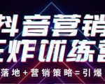 抖音营销王炸训练营,实操落地+营销策略=引爆流量(价值8960元)-最全资源库
