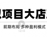 虚拟项目月入几万大店玩法分享,多店操作利润倍增(快速起店盈利)-最全资源库