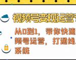 视频号变现运营，视频号+社群+直播，铁三角打通视频号变现系统-最全资源库