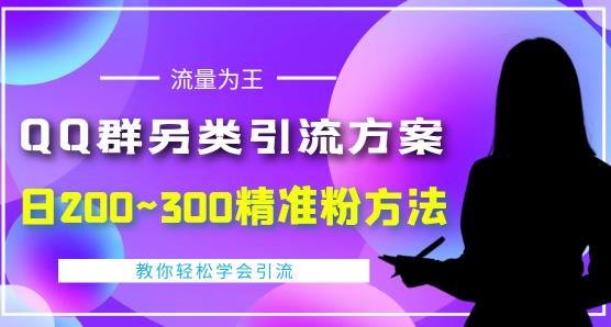 价值888的QQ群另类引流方案，半自动操作日200~300精准粉方法【视频教程】-最全资源库