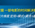 谈话掌握一部电影的时间解决聊天问题:谈话四大维度:宏观+模式+柔术+邀约-最全资源库