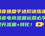 抖音操盘手进阶训练课：抖音电商流量运营必学，提升流量+转化-最全资源库