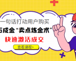 点石成金“卖点炼金术”一句话打动用户购买,快速激活成交!-最全资源库