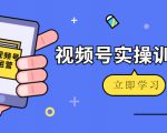 微信视频号实操训练营:视频号起号运营纯干货玩法!-最全资源库