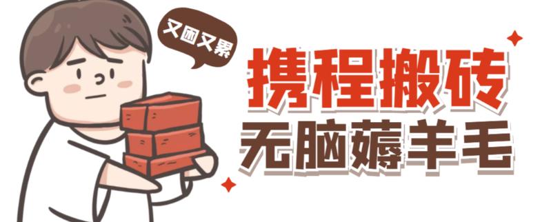 携程最新无脑薅羊毛低保玩法,后期稳定一天几十的收益,可多号放大收益-最全资源库