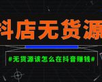 启哥抖店无货源店群陪跑计划,一个人在家就能做的副业,月入10000+-最全资源库