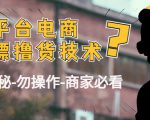 外面收费2980的全平台电商白嫖撸货技术（仅揭秘勿操作-商家防范必看）-最全资源库