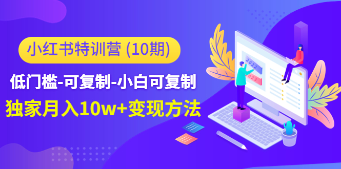 小红书特训营（第10期）低门槛-可复制-小白可复制-独家月入10w+变现方法-最全资源库
