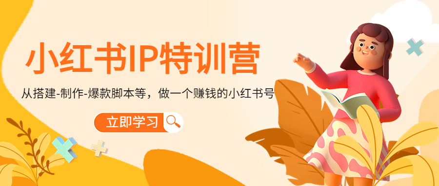 小红书IP特训营:从搭建-制作-爆款脚本等等,做一个赚钱的小红书号-最全资源库