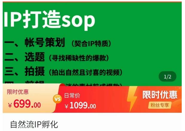 瑶瑶·自然流IP孵化，系统掌握IP孵化全流程，也能学到选题，剪辑，账号运营经验-最全资源库
