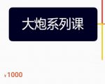 大炮拼多多运营系列课,各类玩法合集,拼多多运营玩法实操-最全资源库