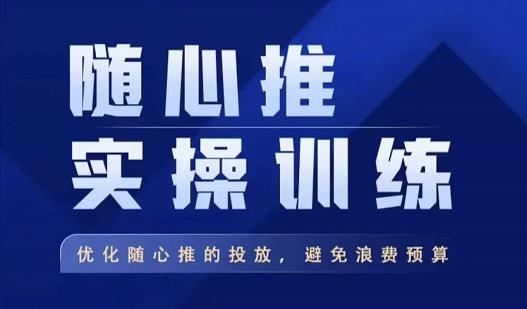 飞哥·随心推实操训练，优化随心推投放，避免浪费预算-最全资源库