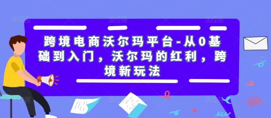 跨境电商沃尔玛平台-从0基础到入门，沃尔玛的红利，跨境新玩法-最全资源库