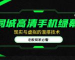 同城高清手机绿幕，直播间现实与虚拟的混搭技术，老板商家必看！-最全资源库