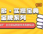 拼多多·实操宝典:金牌系列“小白到高手”带你全方位玩转拼多多各种玩法-最全资源库