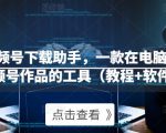 微信视频号下载助手,一款在电脑上下载视频号作品的工具(教程+软件)-最全资源库