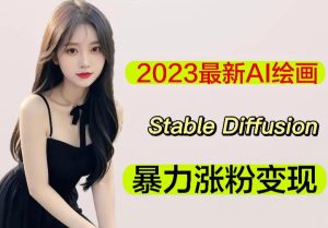 2023最新AI绘画Stable Diffusion,原创不用愁日赚1000+【软件+教程】-最全资源库