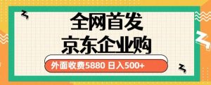 3月最新京东企业购教程，小白可做单人日利润500+撸货项目（仅揭秘）-最全资源库