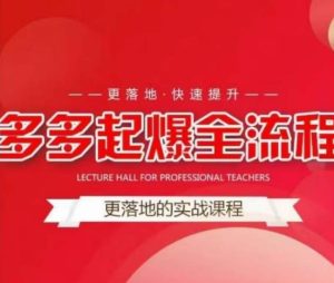 互力-多多新品打爆全流程，拼多多14天拉搜索自然流量，更落地·快速提升-最全资源库