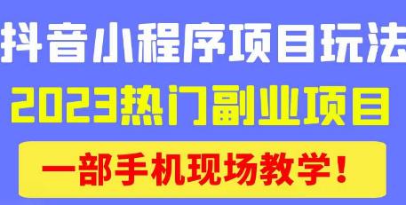 抖音小程序9.0新技巧,2023热门副业项目,动动手指轻松变现-最全资源库