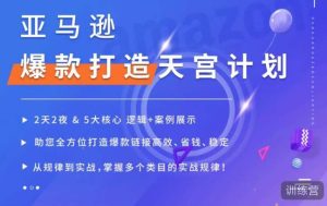 亚马逊爆款打造天宫计划,5大核心逻辑+案例展示,助你全方位打造爆款链接高效、省钱、稳定-最全资源库