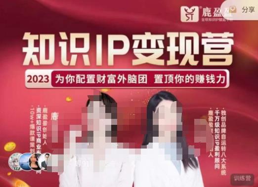 鹿盈盈-知识IP变现实操营,普通人可复制的知识产品落地实操课,带你打通知识IP变现底层逻辑-最全资源库