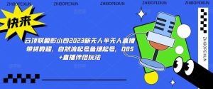 云顶联盟彭小四2023新无人半无人直播带货教程,自然流起号鱼塘起号,OBS+直播伴侣玩法-最全资源库