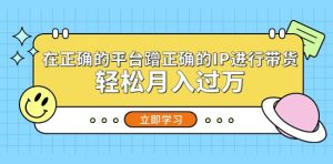 在正确的平台蹭正确的IP进行带货,轻松月入过万-最全资源库
