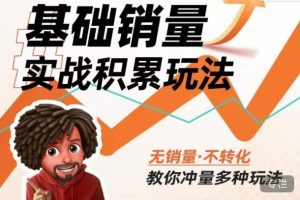 内功丨淘系基础销量实战积累玩法,无销量·不转化,教你冲量多种玩法-最全资源库