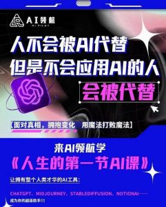 AI领航-人生第一节AI课,拉开你与普通工作者的距离!30位AI领域极客,汇集1000小时Al心得-最全资源库