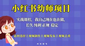 单天200-700的小红书幼师项目（虚拟），长久稳定正规好操作！-最全资源库