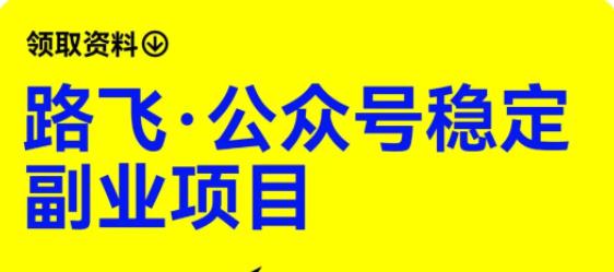 路飞·公众号稳定副业项目，你只要无脑去推广，粉丝和收入，自然就来了-最全资源库