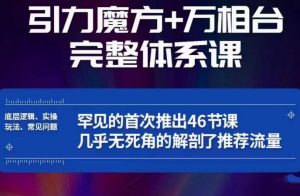 引力魔方万相台完整体系课:底层逻辑、实操玩法、常见问题,无死角解剖推荐流量-最全资源库