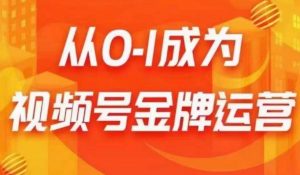 从0-1成为视频号金牌运营，微信运营/账号内容/选品组货/直播全案/起号策略，我们帮你在视频号赚到钱-最全资源库