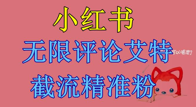 小红书无限评论艾特截流精准粉（软件+教程）-最全资源库