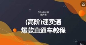 高阶速卖通直通车视频教程，教你正确解锁直通车，拒绝无效烧钱-最全资源库