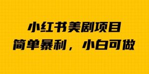 外面卖1980的小红书美剧项目，单日收益1000＋，小众暴利的赛道【揭秘】-最全资源库