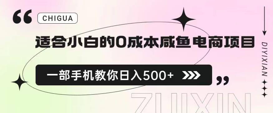 适合小白的0成本闲鱼电商项目，一部手机，教你如何日入500+的保姆级教程【揭秘】-最全资源库