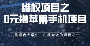 维权项目之0元撸苹果手机项目，最适合大学生、白嫖党做的项目之一【揭秘】-最全资源库