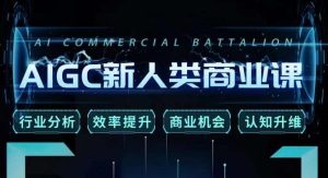 张诗童·AIGC新人类商业课，​行业分析/效率提升/商业机会/认知升维-最全资源库