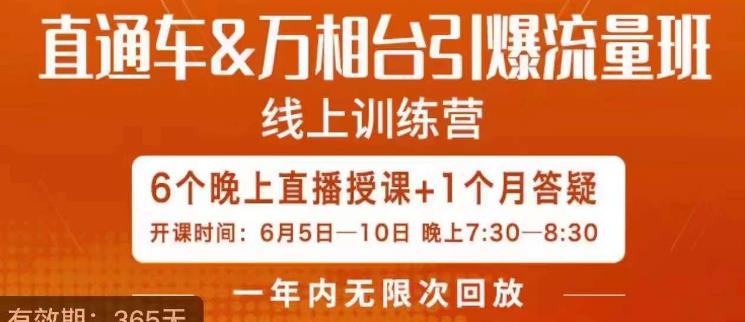 直通车&万相台引爆流量班，6天打通你开直通车·万相台的任督二脉-最全资源库