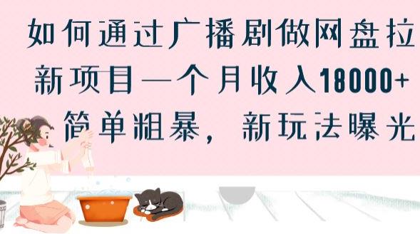 如何通过广播剧做网盘拉新项目一个月收入18000+，简单粗暴，新玩法曝光【揭秘】-最全资源库