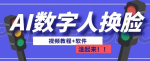 AI数字人换脸，可做直播，简单操作，有手就能学会（教程+软件）-最全资源库
