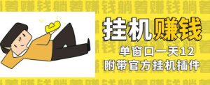美金挂机项目，单窗口一天12，官方免费插件自动运行，对小白友好【揭秘】-最全资源库