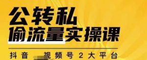 群响公转私偷流量实操课，致力于拥有更多自持，持续，稳定，精准的私域流量！-最全资源库