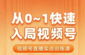 陈厂长·从0-1快速入局视频号课程，视频号直播实战训练课-最全资源库
