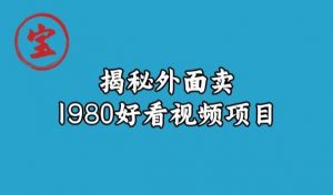 宝哥揭秘外面卖1980好看视频项目，投入时间少，操作难度低-最全资源库