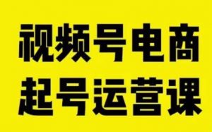 视频号电商起号运营课，教新人如何自然流起号，助力商家0-1突破-最全资源库