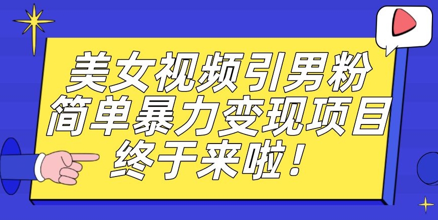 价值3980的男粉暴力引流变现项目，一部手机简单操作，新手小白轻松上手，每日收益500+【揭秘】-最全资源库